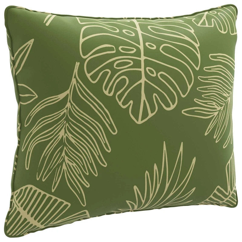 Back Cushion PUTTEN 100% Polyester Leaf Design 60 x 40 x 15 cm