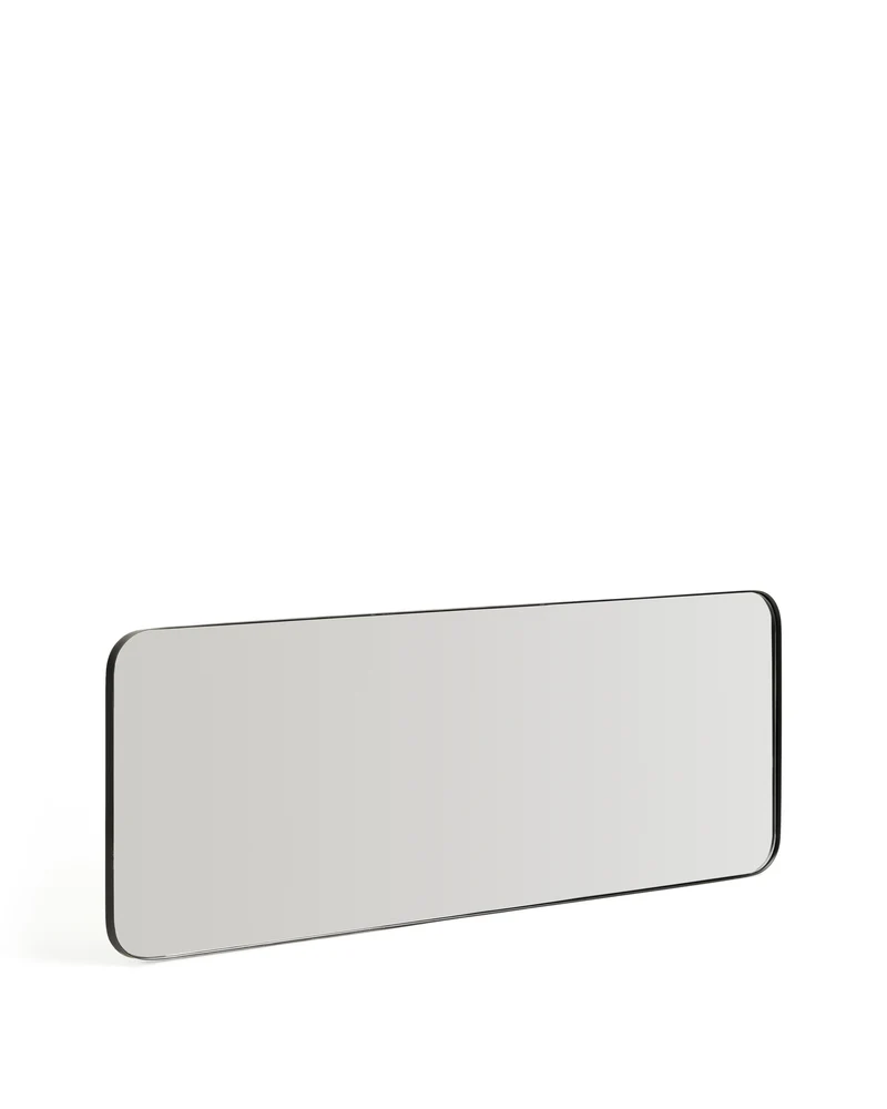 Marco black metal mirror 30 x 100cm