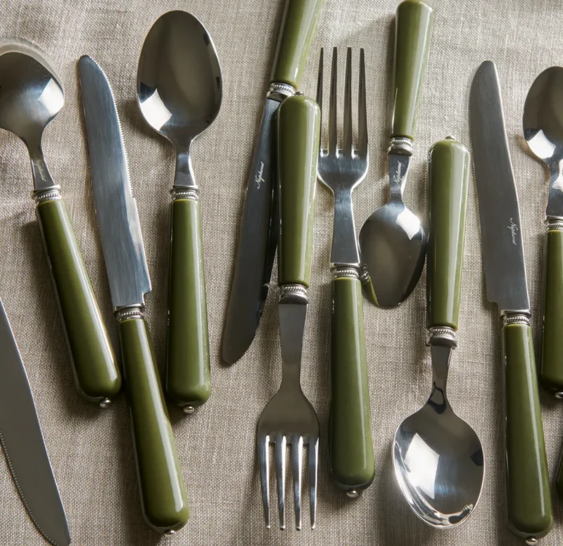 Handsworth 24pcs Cutlery Set, Olive