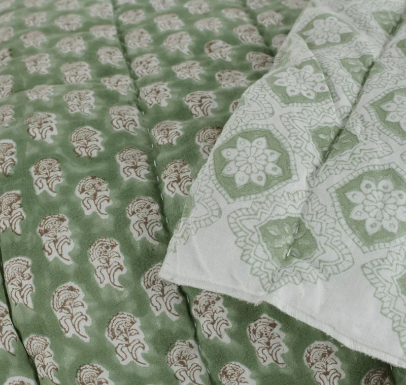 Myla Quilted Cotton Bedspread