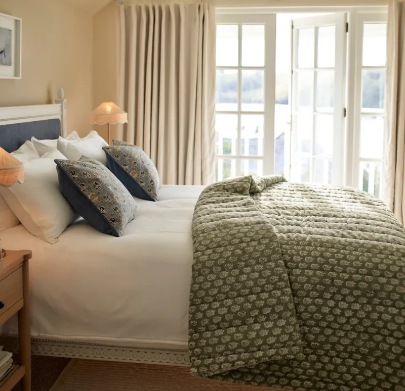 Myla Quilted Cotton Bedspread