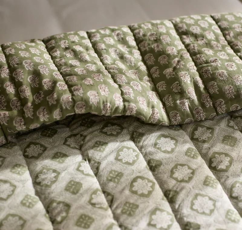 Myla Quilted Cotton Bedspread