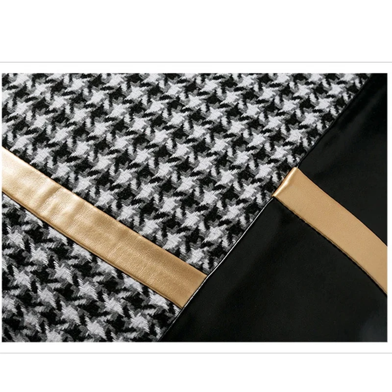 Ensemble de 4 housses de coussin en feuille d'or à coutures en similicuir