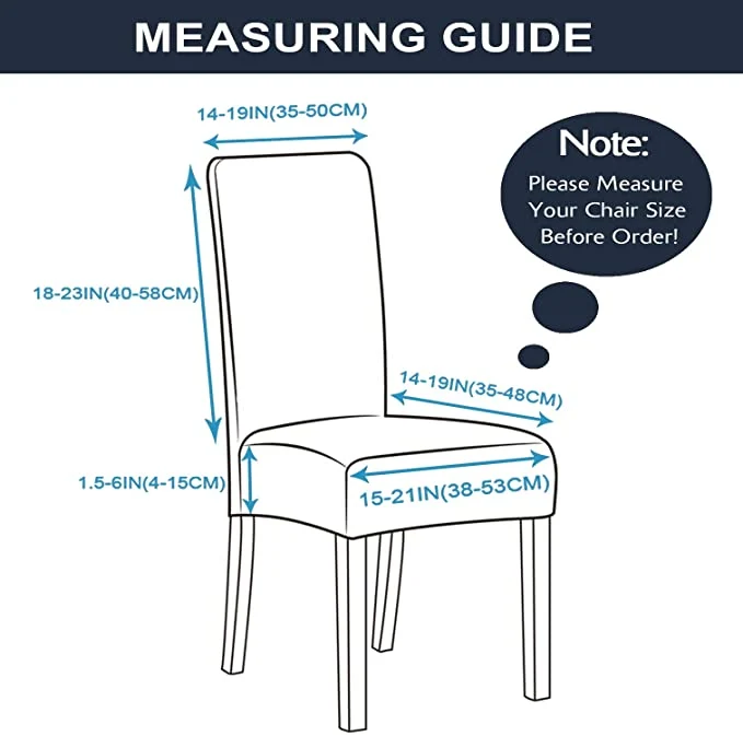 Housses de chaise extensible pour chaise de cuisine de salle à manger