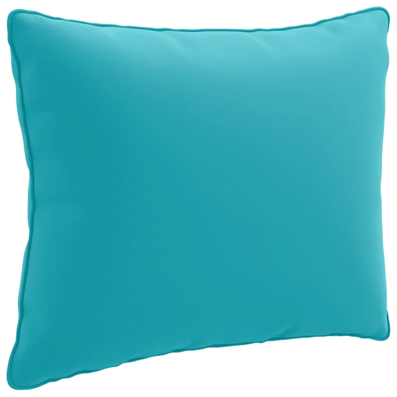 Back Cushion PUTTEN 100% Polyester Turquoise 60 x 40 x 15 cm