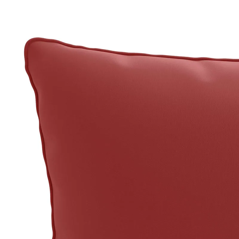 Back Cushion PUTTEN 100% Polyester Wine Red 60 x 40 x 15 cm