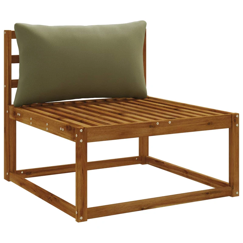 Back Cushion PUTTEN 100% Polyester Olive Green 70 x 40 x 15 cm