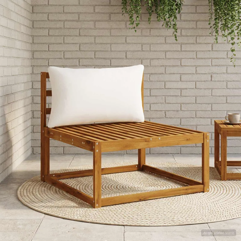 Back Cushion PUTTEN 100% Polyester White 70 x 40 x 15 cm