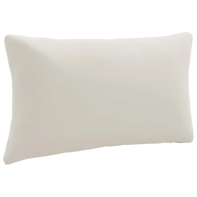 Back Cushion PUTTEN 100% Polyester White 70 x 40 x 15 cm