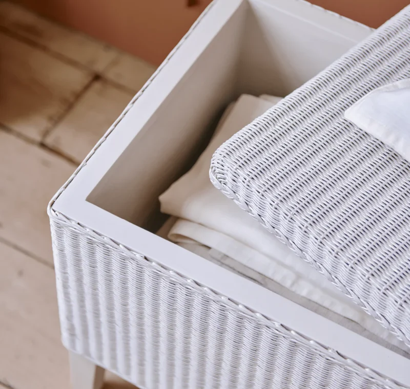 Montague Lloyd Loom Blanket Box, Lily