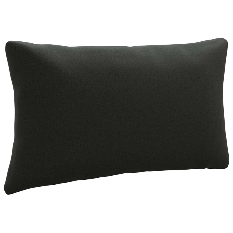 Back Cushion PUTTEN 100% Polyester Black 70 x 40 x 15 cm