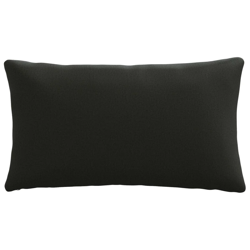 Back Cushion PUTTEN 100% Polyester Black 70 x 40 x 15 cm