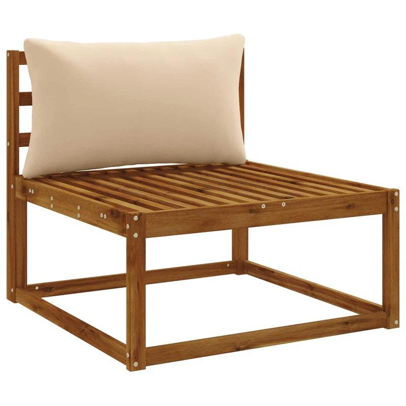 Back Cushion PUTTEN 100% Polyester Cream 70 x 40 x 15 cm