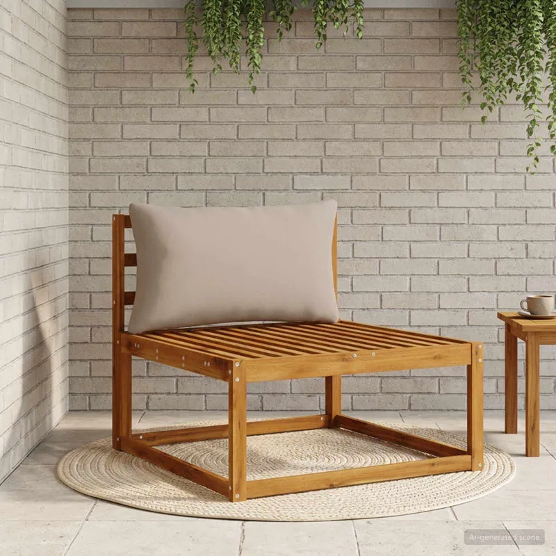 Back Cushion PUTTEN 100% Polyester Beige 70 x 40 x 15 cm