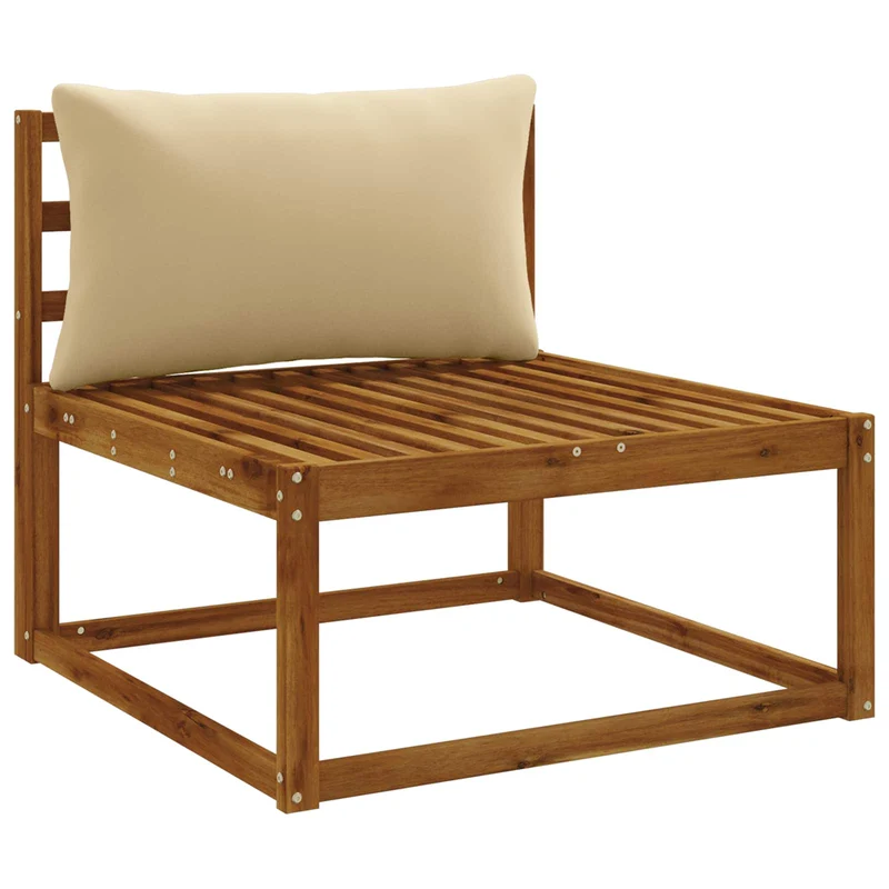 Back Cushion PUTTEN 100% Polyester Beige 70 x 40 x 15 cm