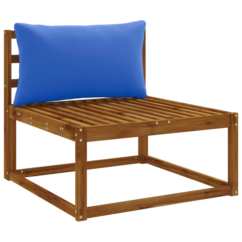 Back Cushion PUTTEN 100% Polyester Royal Blue 70 x 40 x 15 cm