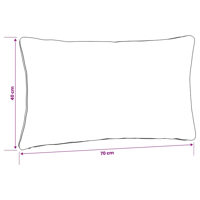 Back Cushion PUTTEN 100% Polyester Royal Blue 70 x 40 x 15 cm
