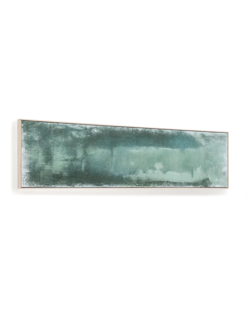 Selnar green abstract picture 182 x 47cm
