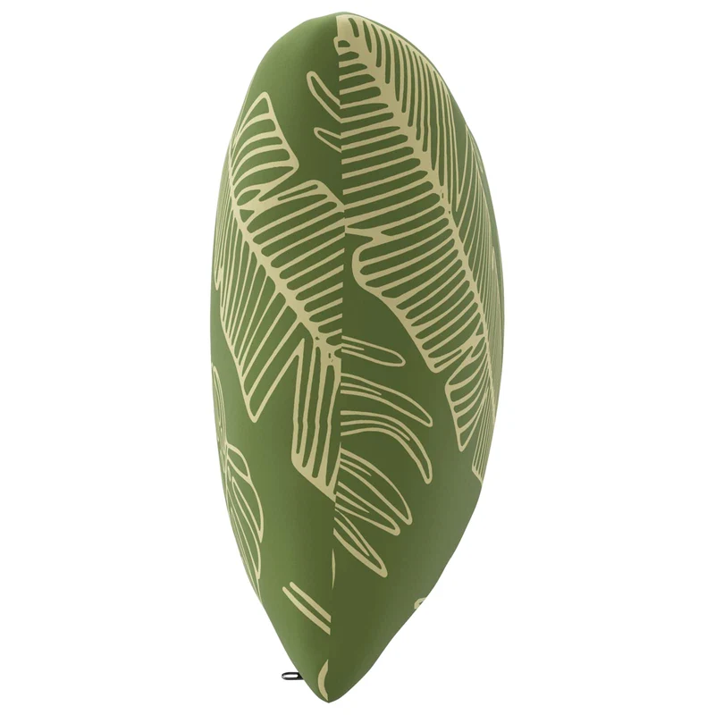 Back Cushion PUTTEN 100% Polyester Leaf Design 70 x 40 x 15 cm