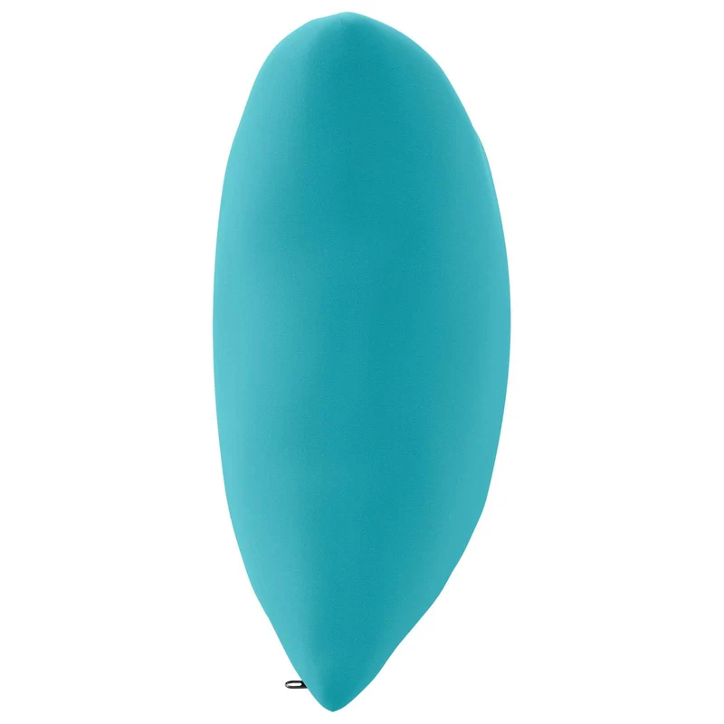 Back Cushion PUTTEN 100% Polyester Turquoise 70 x 40 x 15 cm