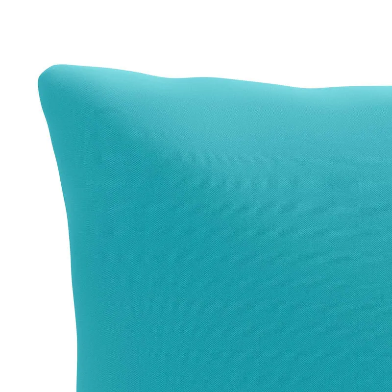 Back Cushion PUTTEN 100% Polyester Turquoise 70 x 40 x 15 cm