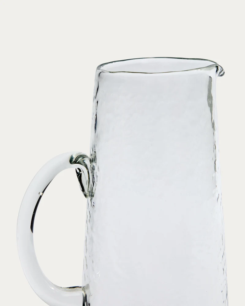 Obila transparent recycled glass jug
