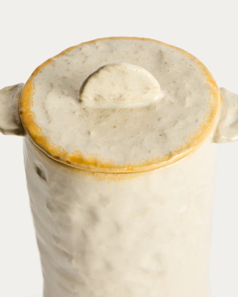 Belor white ceramic pot 22cm