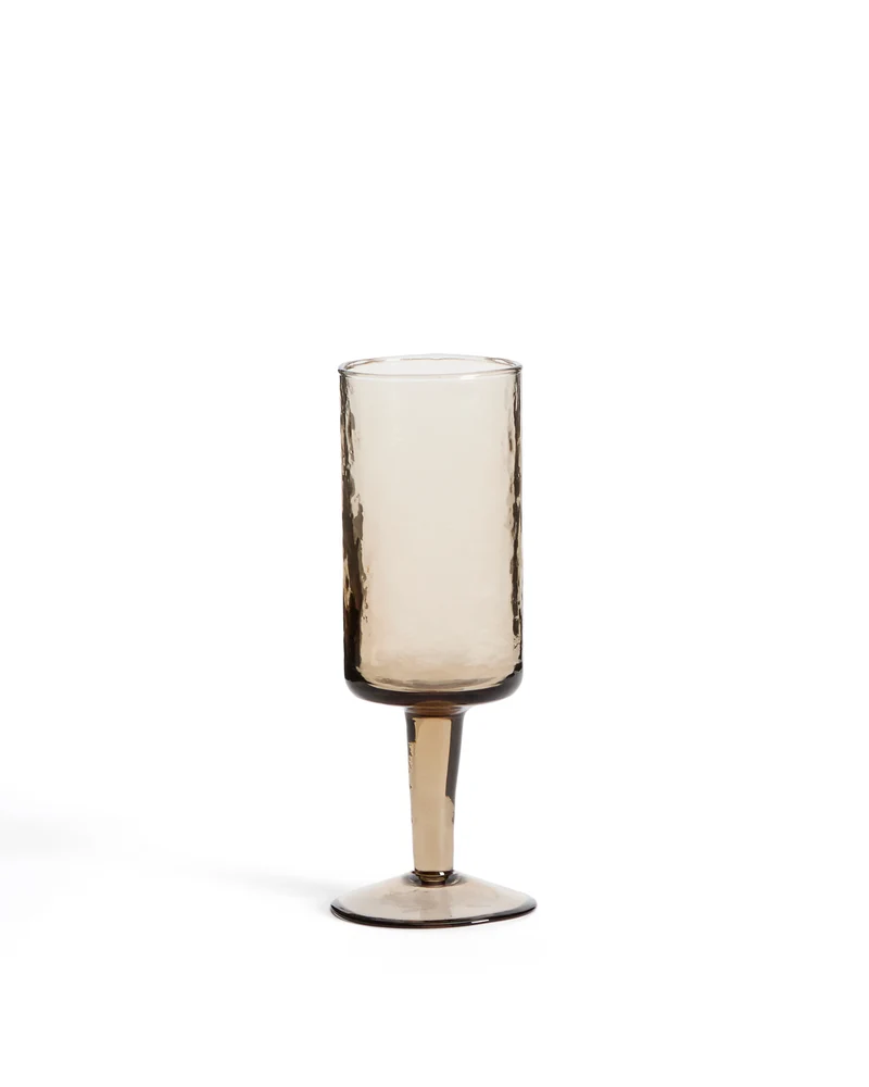 Obila wine glass made of brown recycled glass