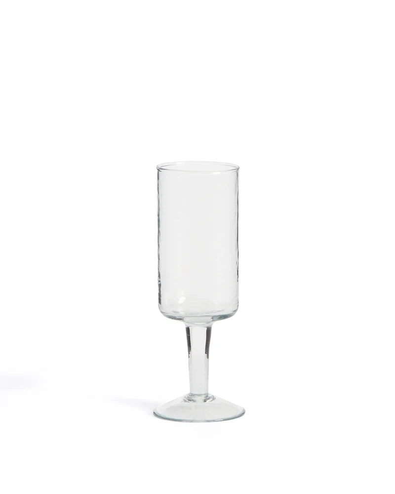 Obila wine glass made of transparent recycled glass