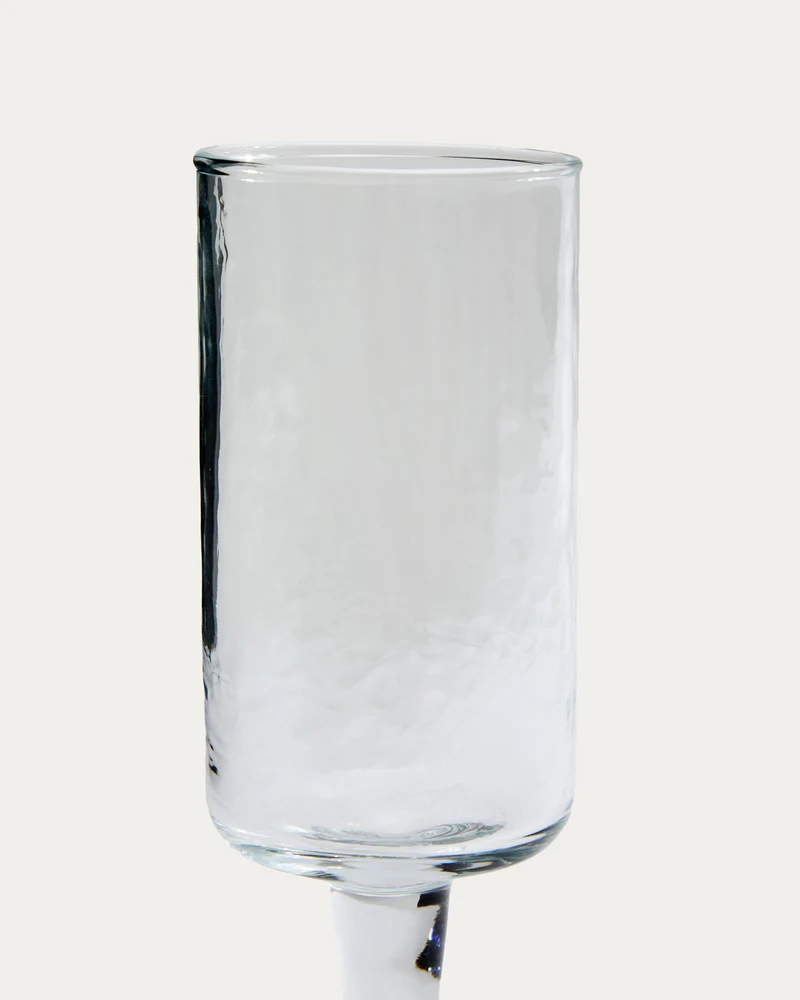 Obila wine glass made of transparent recycled glass