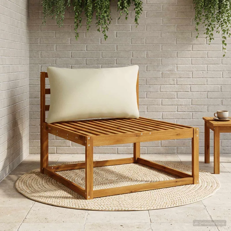 Back Cushion PUTTEN 100% Polyester Light Green 80 x 40 x 15 cm