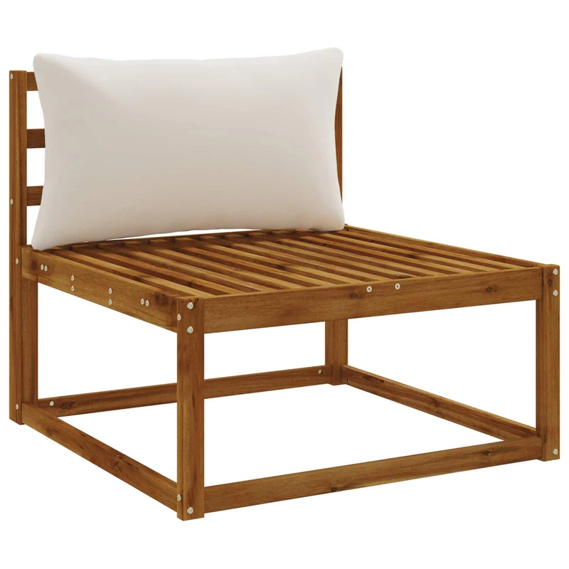 Back Cushion PUTTEN 100% Polyester White 80 x 40 x 15 cm