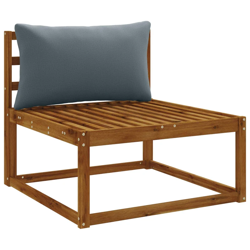 Back Cushion PUTTEN 100% Polyester Blue 80 x 40 x 15 cm