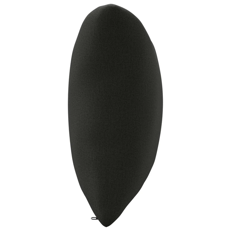 Back Cushion PUTTEN 100% Polyester Black 80 x 40 x 15 cm