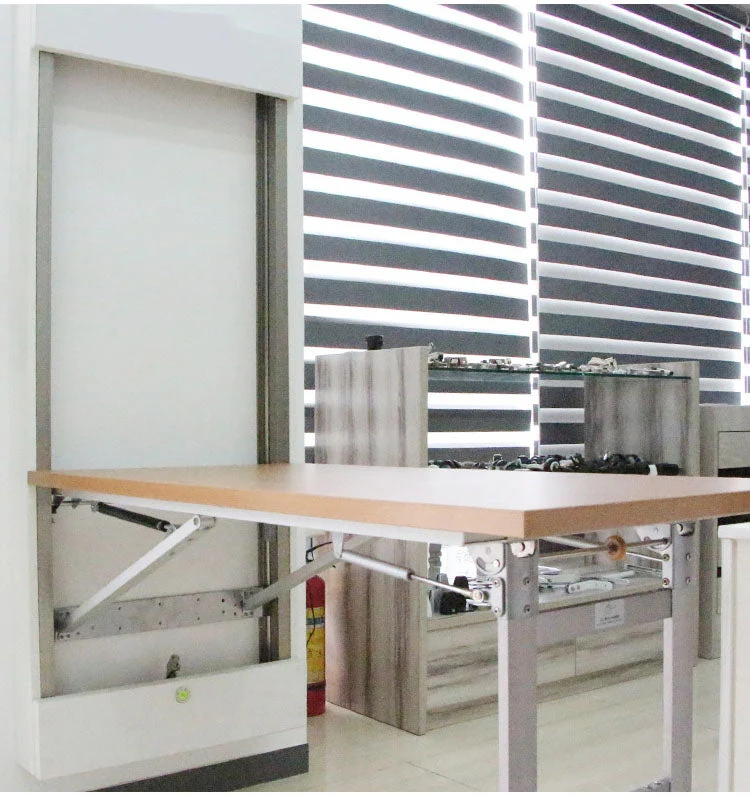Ensemble de mécanisme de table pliante invisible fixé au mur