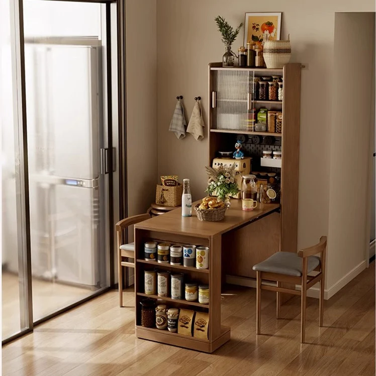 Bureau pliant peu encombrant avec vitrine