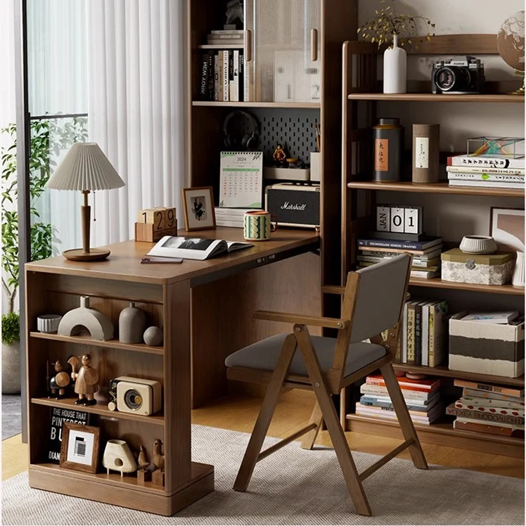 Bureau pliant peu encombrant avec vitrine