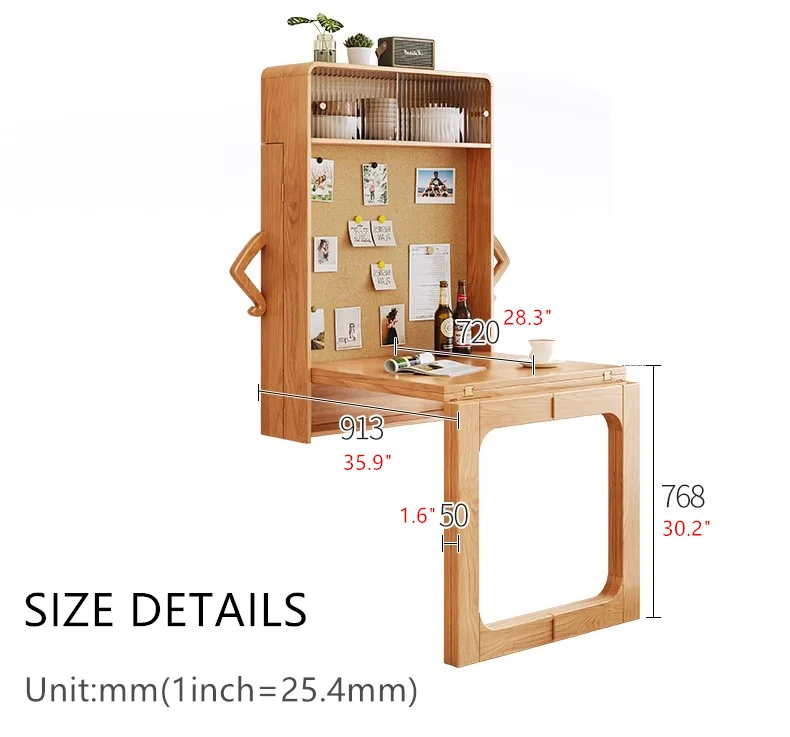 Table pliante murale