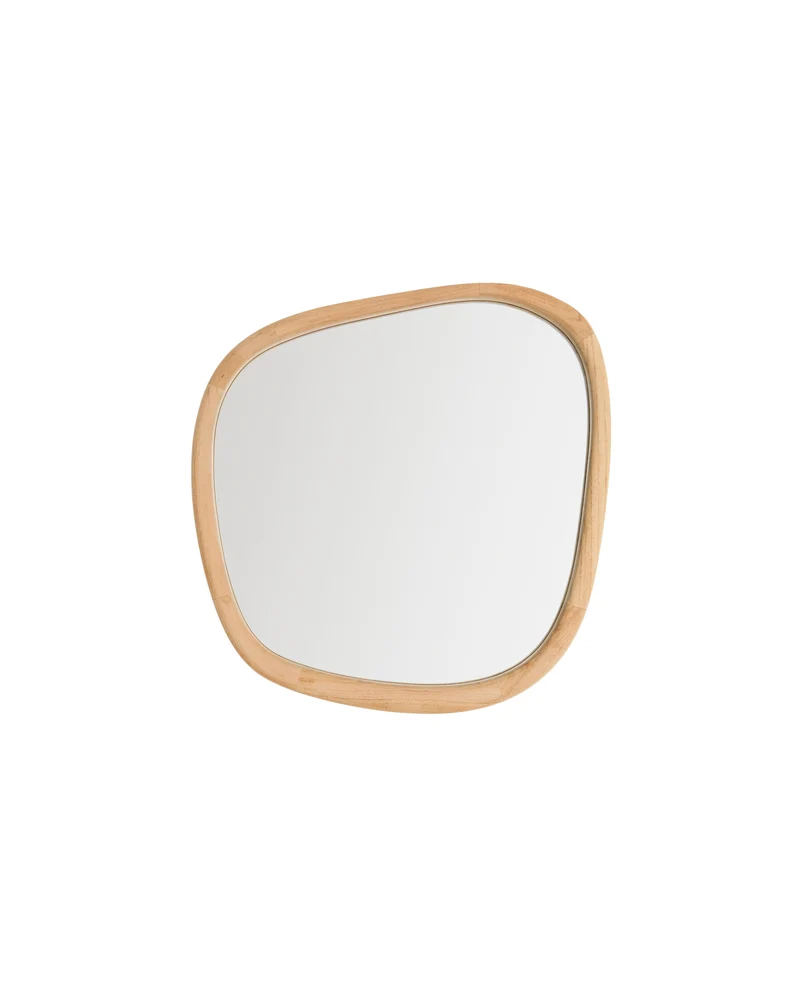 Alura teak wood mirror 45,5 x 47 cm FSC 100%