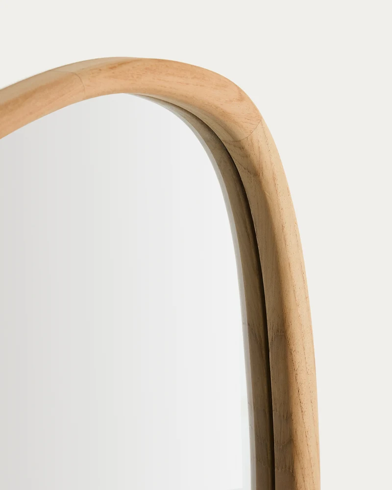Alura teak wood mirror 45,5 x 47 cm FSC 100%
