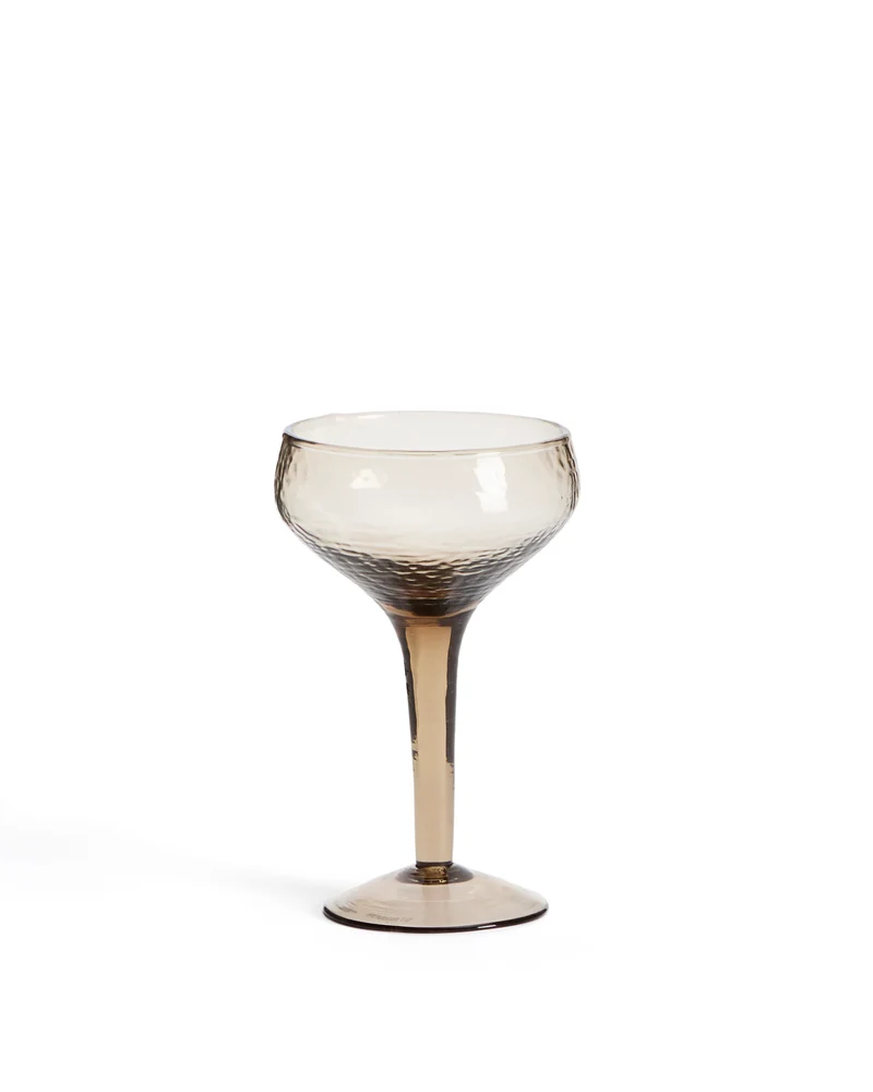 Sileia wine glass made of brown recycled glass