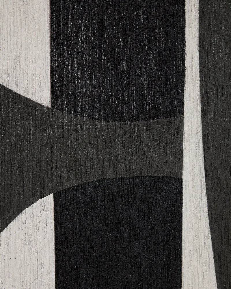 Onure black and white abstract picture 120 x 200cm