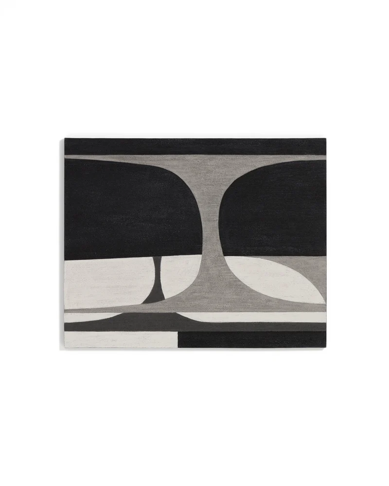 Onure black and white abstract picture 80 x 100cm