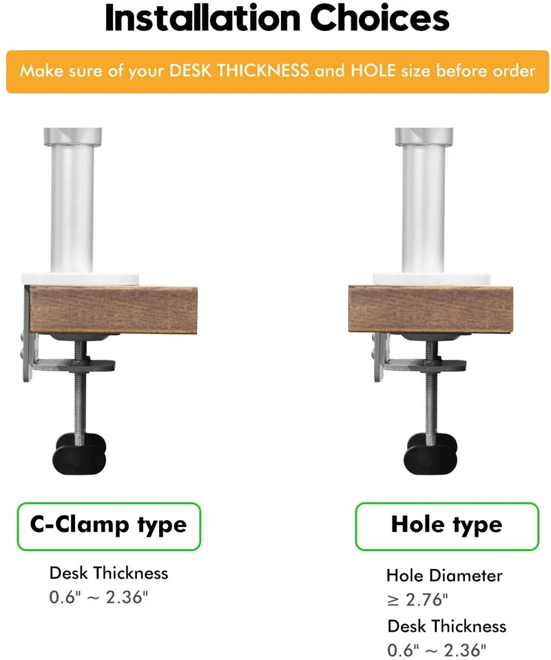 Moniteur à double bras réglable 2 en 1 et support pour ordinateur portable