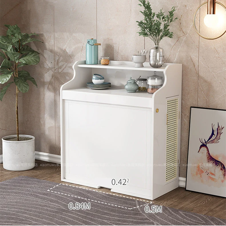 Table de salle à manger multifonctionnelle pliante peu encombrante améliorée avec 4 chaises pliantes