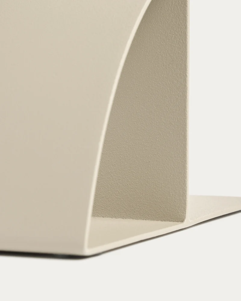 Mistra beige iron bookend
