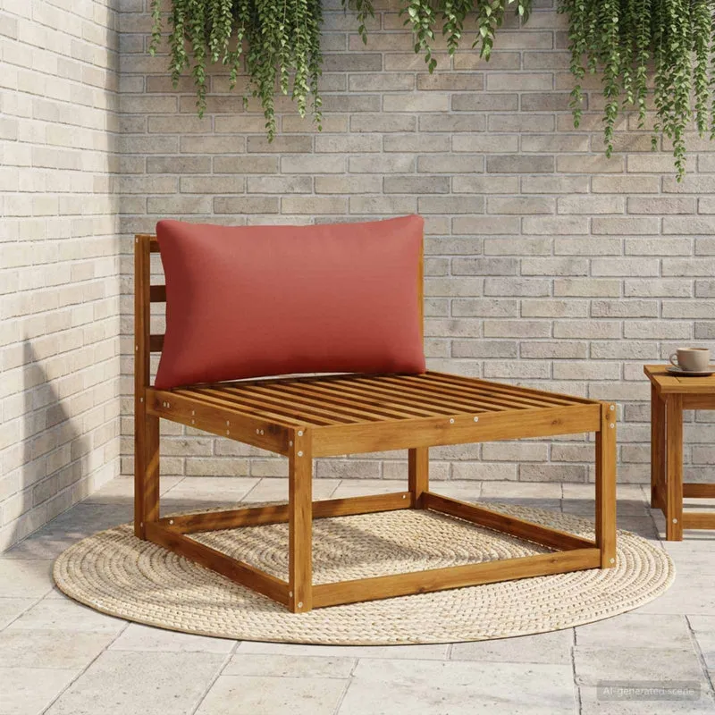 Back Cushion PUTTEN 100% Polyester Red 80 x 40 x 15 cm