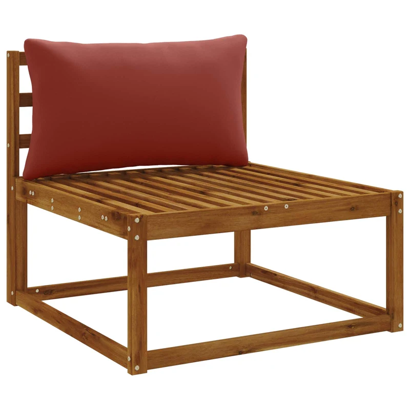 Back Cushion PUTTEN 100% Polyester Red 80 x 40 x 15 cm