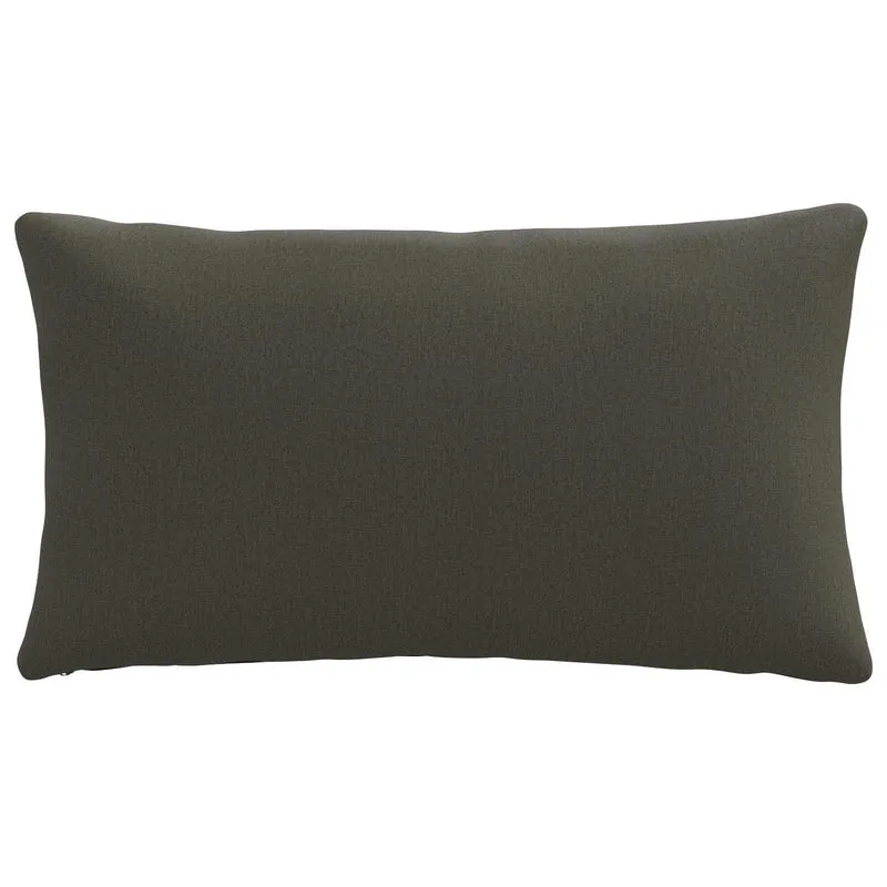 Back Cushion PUTTEN 100% Polyester Anthracite 80 x 40 x 15 cm