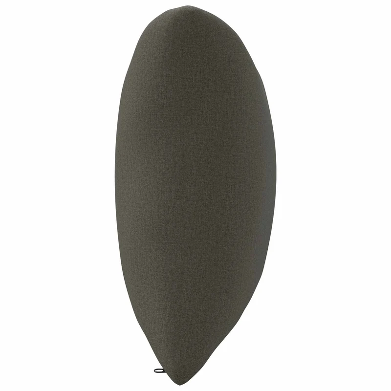 Back Cushion PUTTEN 100% Polyester Anthracite 80 x 40 x 15 cm